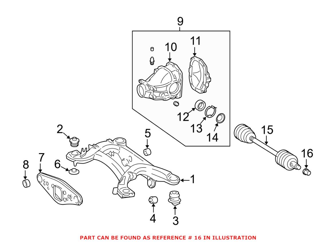 Mercedes Axle Nut 1403570572